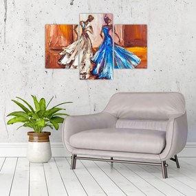 Tablou - Dansatoare, pictură în ulei (90x60 cm)