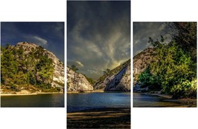 Tablou peisajului cu lac (90x60 cm)