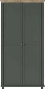 Dulap lemn masiv Jardon 2 Usi Grafit, 108 × 62 × 216 cm