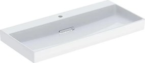 Lavoar pe mobilier Geberit One cu scurgere speciala 105 cm alb cu orificiu baterie