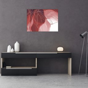 Tablou - Floare abstractă roșie N⁰1 (70x50 cm)