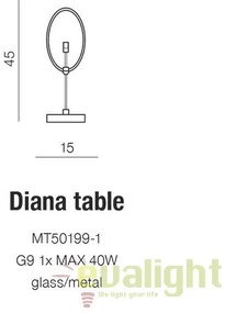 Veioza / Lampa de masa design modern DIANA