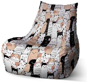 Sac de șezut Bean animăluțe drăguțe - pentru copii, colorat