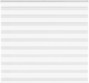 vidaXL Jaluzea tip zebra alb lățime țesătură 155,9 cm poliester