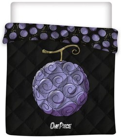 One Piece Devil Fruit cuvertură de pat matlasată, pilotă 240x220cm