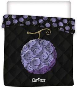 One Piece Devil Fruit cuvertură de pat matlasată, pilotă 240x220cm