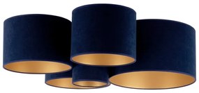 Duolla - Plafonieră ROLLER PENTO 5xE27/60W/230V albastru