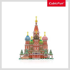 PUZZLE 3D+BROSURA-MOSCOVA 224 PIESE - CUBICFUN (CUDS0999H)