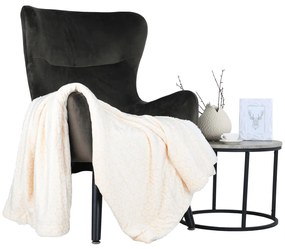 Fotoliu de design, catifea Velvet gri maroniu TAUPE, TENAL