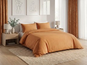 Lenjerie de pat din bumbac CALMORA teracota Dimensiune lenjerie de pat: 2 buc 70 x 90 cm | 200 x 220 cm