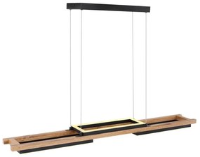 Lustra LED suspendata design modern ILLA negru, maro
