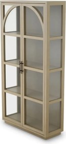 Vitrina design LUX, Furnir Stejar albit, San Bernardino