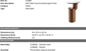 Masuta laterala design elegant LUX Tosca 113804 HZ