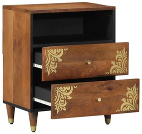 vidaXL Dulap de noapte maro miere 50 x 33 x 62 cm Lemn masiv de mango