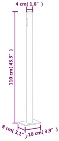 Copertina laterala retractabila de terasa, rosu, 180x300 cm Rosu, 180 x 300 cm