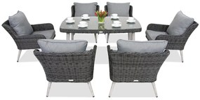 Mobilier terasă Bilbao Premium 6 Garden Point antracit