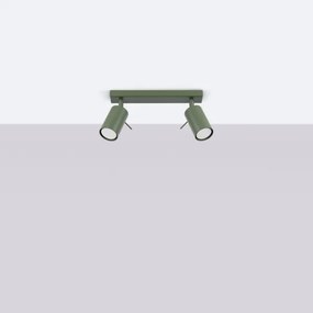 Spot Sollux SL.1501 RING 2xGU10/10W/230V verde