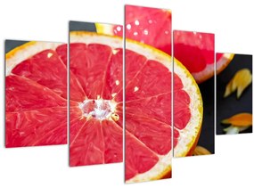 Tablou cu grapefruit tăiat (150x105 cm)