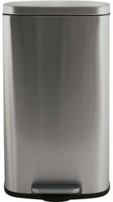 Coș de gunoi cu pedală soft-close Spirella Akira50 l, oțel inoxidabil periat, 50 l