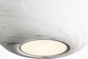 Lustra, Pendul minimalist sfera piatra alba Texture