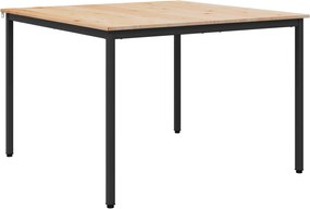 vidaXL Masă de dining natural 110 x 110 x 75 cm Lemn de pin masiv