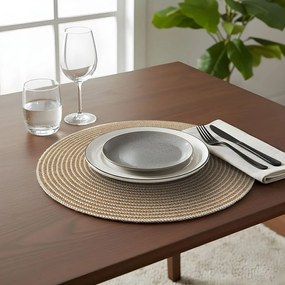 Suport pentru farfurii din material textil ø 38 cm Othello – douceur d'intérieur