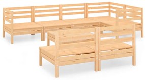 3082752 vidaXL Set mobilier de grădină, 8 piese, lemn masiv de pin