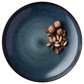 Bol negru/albastru din gresie ø 40 cm Gastro Dark Blue/Black – Bitz