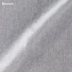 Pat matrimonial gri deschis tapițat cu spațiu de depozitare cu somieră 160x200 cm Lamica – ELTAP