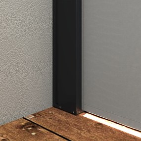 Outsunny Paravan Lateral Retractabil cu Mâner, UV30+, 400x160 cm, Gri Deschis | Aosom Romania