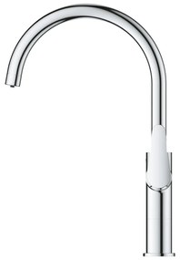 Baterie de bucatarie Grohe BauCurve Blue Pure,  monocomanda, pipa inalta, fara filtru, crom - 31723000