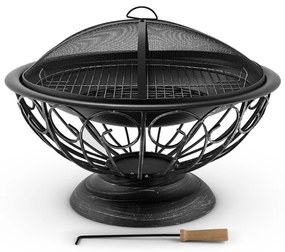Grill protecție vatră Oțel Tulip castron foc 75cm Ø