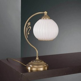 Veioza, lampa de masa clasic design italian din alama, sticla 9200 RA-P.9200 P