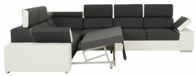 Colţar universal, gri/alb, 2+3, MARBELA LUX