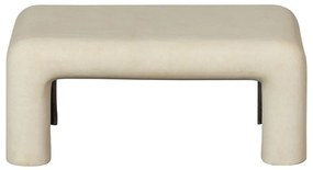 Măsuțe de cafea crem 2 buc. cu aspect de piatră 42x92 cm Stani – WOOOD