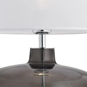 Lampa de masa moderna SEKWANA alb/fumuriu