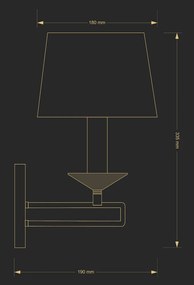 Aplica design clasic realizata manual Zola
