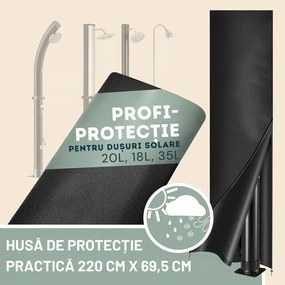 Duș solar BOW. 20l, negru Monzana