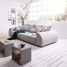 Canapea extensibilă dumonde cu 2 lăzi de depozitare si sezut confortabil din spuma high-density, Verona Enjoy Grey 310x100 cm