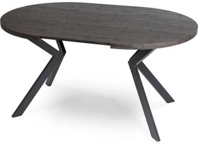 JAKS Masă rotundă extensibilă 90 - 190 cm negru Lugo