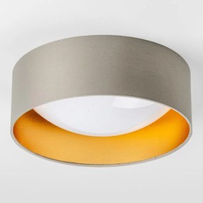 Plafonieră LED, 12W, 230V, Ø 32 cm, taupe/auriu