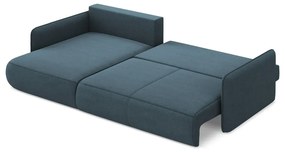 Colțar albastru extensibil/cu spațiu de depozitare (cu colț pe partea stângă) Nanea – Makamii