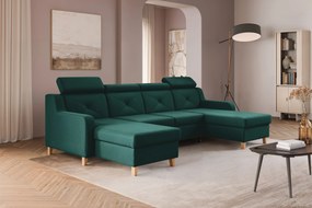 Colțar extensibil Laksaro U universal - verde catifea Trinity 28