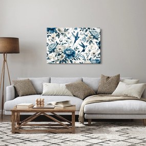 Tablou - Colibri cu flori (90x60 cm)