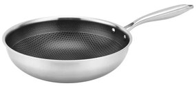 Tigaie wok KITCHISIMO, 28 cm, inox