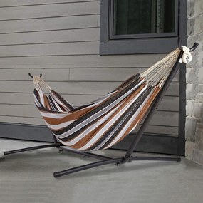 Hamac Relaxant Avenberg BELINDA - maro-negru-gri-alb