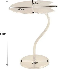 Masuta auxiliara cu aspect deosebit Ginkgo Leafs 53cm, auriu A-41789 VC