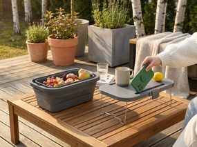 Cos de picnic pliabil TRIGO 3in1, gri