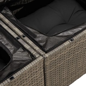 vidaXL Set de canapele pentru grădină 7 pcs Gri