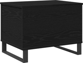 vidaXL Masă de cafea Stejar Negru 60 x 44,5 x 45 cm